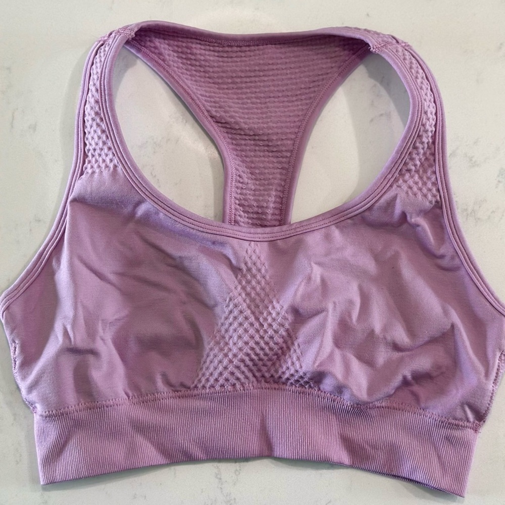 Alphalete Purple Sports Bra with Racerback
